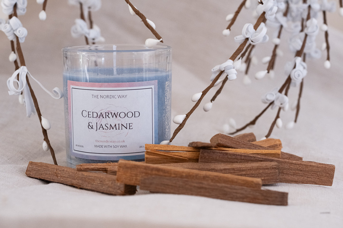 20cl Candle - Cedarwood & Jasmine