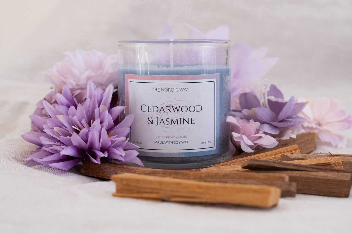 20cl Candle - Cedarwood & Jasmine