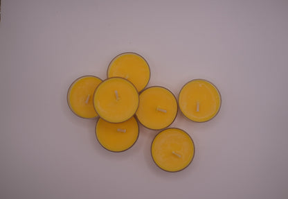 Limited Edition - Unscented Tealights - Box of 7 - Yellow