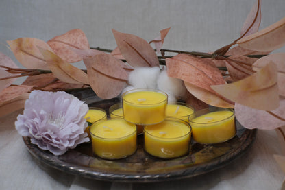 Limited Edition - Unscented Tealights - Box of 7 - Yellow