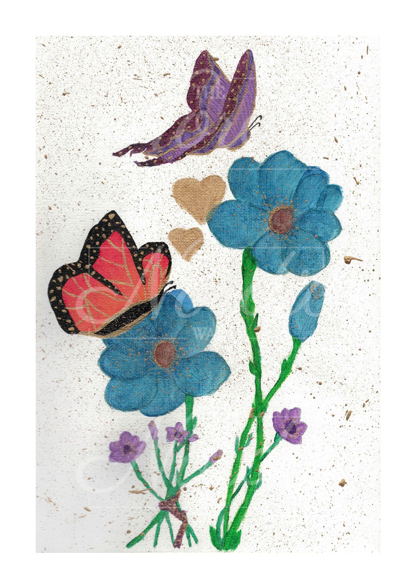 Artwork - Flowers & Butterflies