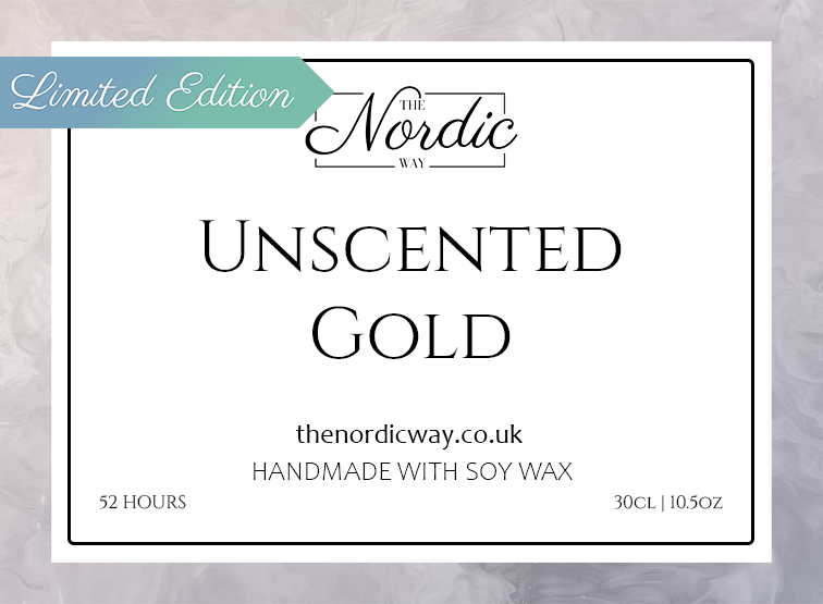 Limited Edition - 30cl Candle - Unscented Gold